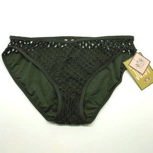 Juicy Couture Black Swim Suit Bottom w/ Mesh